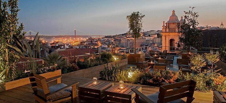 Rooftop bar Lisbon